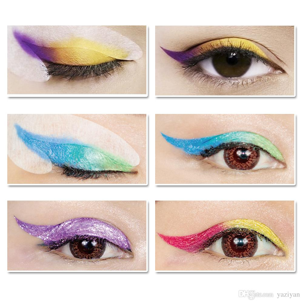 Winged Eye Makeup Lanbena Rainbow Party Fashion Wing Eye Liner Eye Shadow Stickers