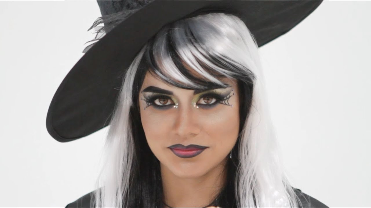 Witch Eye Makeup Halloween Webbed Witch Eyes Makeup Tutorial With Bh Cosmetics Youtube