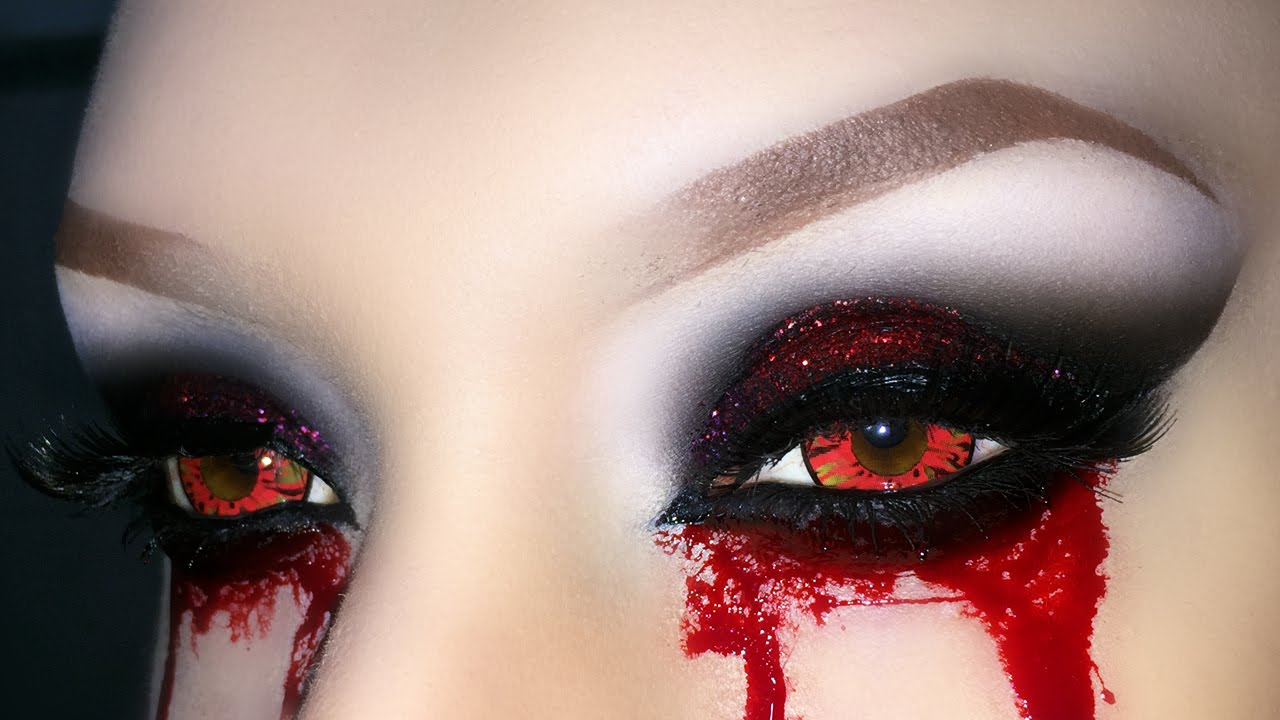 Witch Eye Makeup Sexy Vampire Demon Zombie Witch Smoky Eyes With Glitter