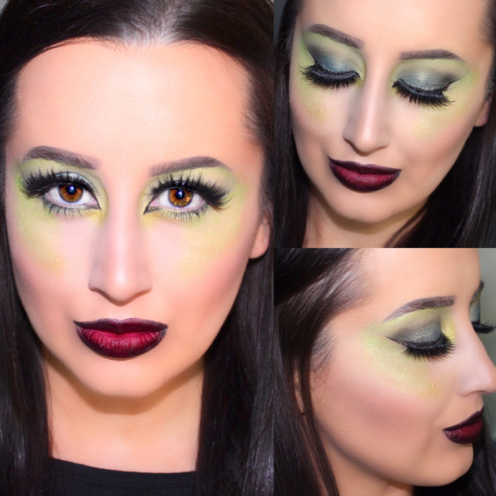 Witch Eye Makeup Wicked Witch Halloween Makeup Tutorial Ashley Riley