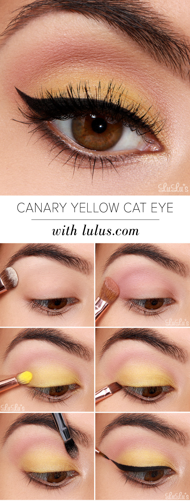 Yellow Eye Makeup Lulus How To Canary Yellow Eye Makeup Tutorial Lulus Fashion Blog