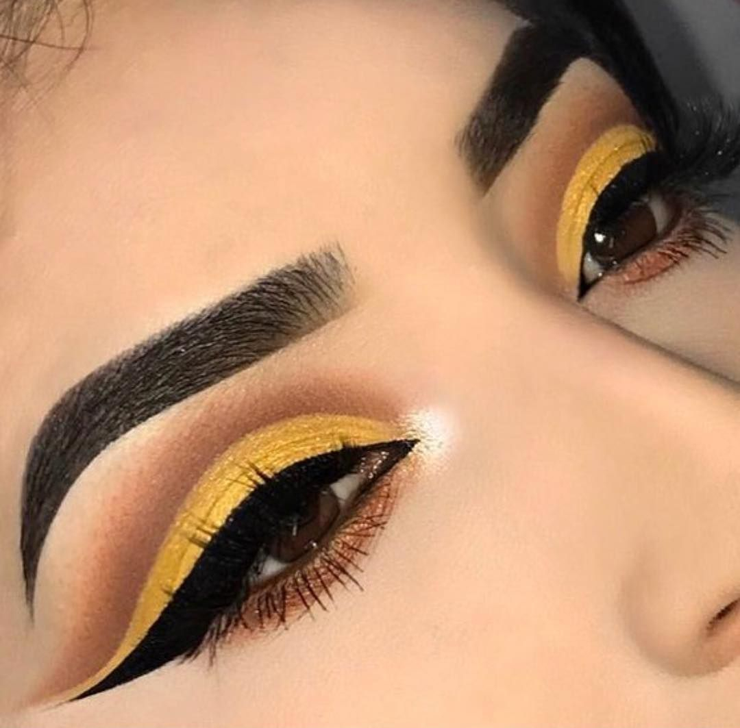 Yellow Eye Makeup Pin Aynorii Nash On Eye Makeup In 2018 Pinterest Makeup Eye