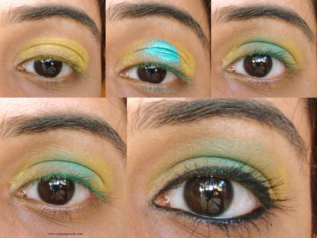 Yellow Eye Makeup Sunbird Inspired Makeup Tutorial With Yellow And Blue Ursgorgeously