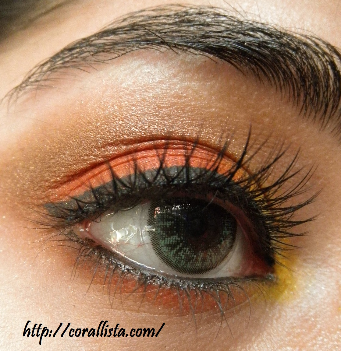 Yellow Eye Makeup Sunset Inspired Eyes Yellow And Orange Step Step Eye Makeup