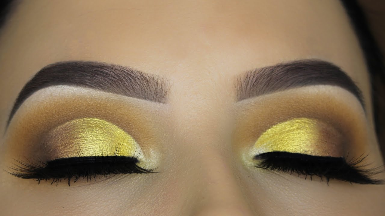 Yellow Eye Makeup Yellow Fall Inspired Eye Makeup Tutorial Youtube